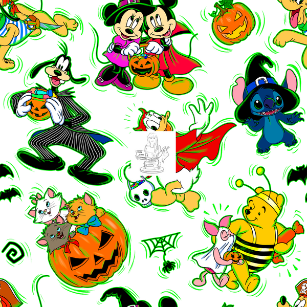 Clear Vinyl Design - Trick or Treat Playtime