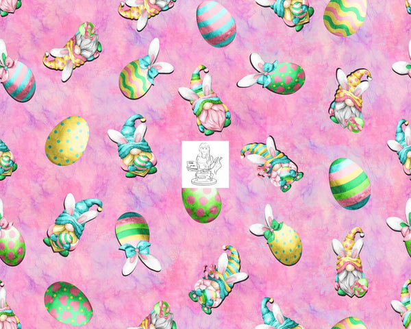 CLEARANCE - Easter Egg Hunt Gnomes Cotton Woven