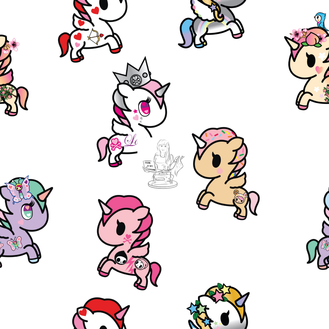 RTS - Clear Vinyl Design  - Unicorn Dance