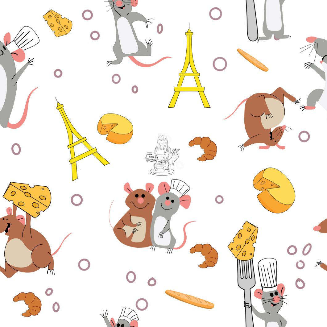 RTS - Clear Vinyl Design  - Cute Cooks