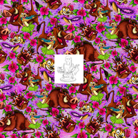 Jungle Menagerie Mashup - Pink