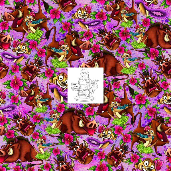 Jungle Menagerie Mashup - Pink