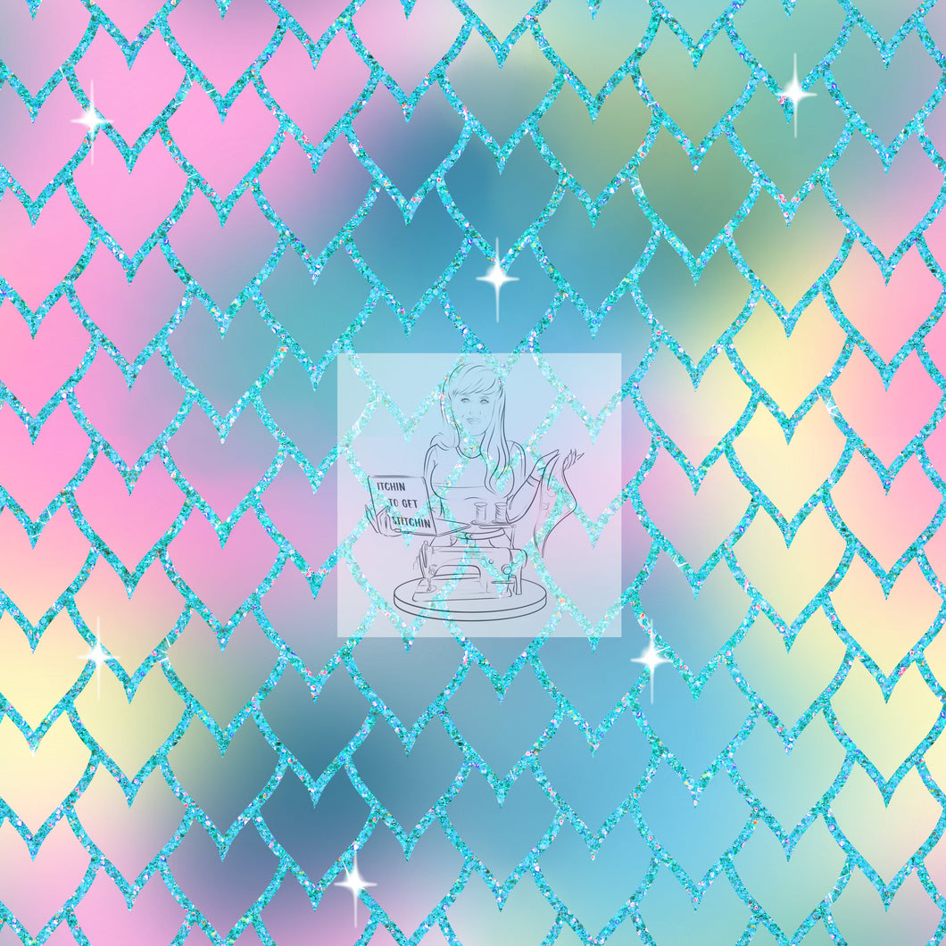 RTS - Beach Mermaid Scales Vinyl