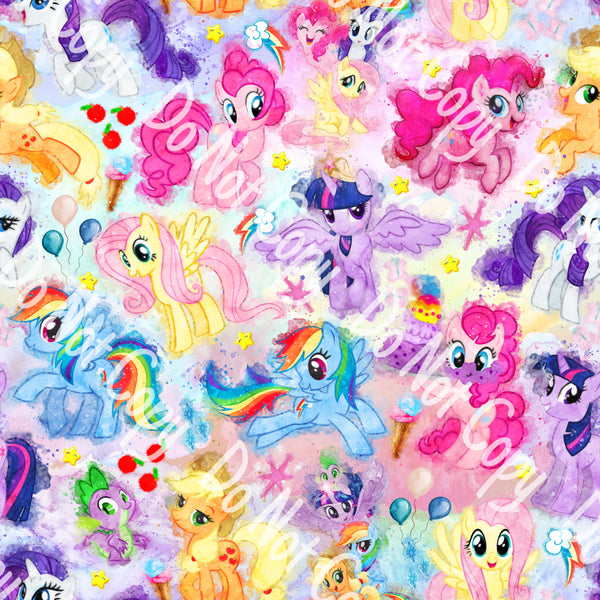 Watercolor Ponies