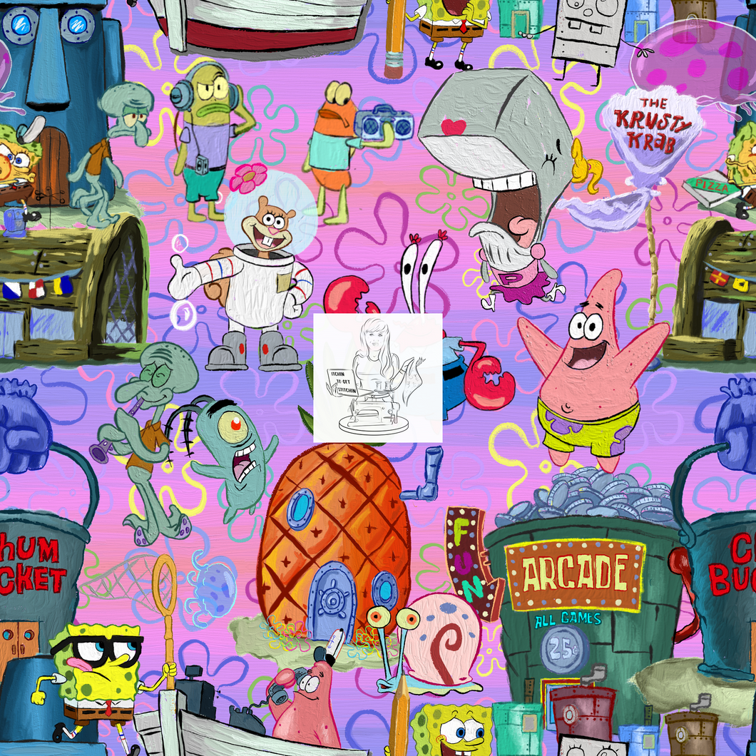 RTS - Crabby Patties Anyone? Pinks Vinyl