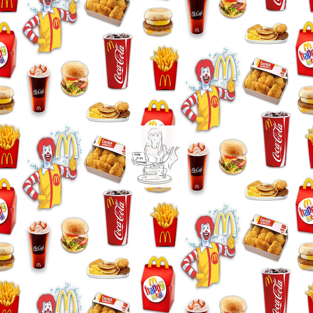 RTS - Clear Vinyl Design  - Fast Food Fun