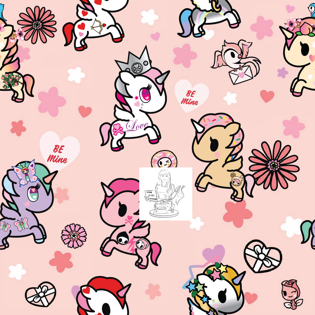 RTS - Red Heart Unicorn Vinyl