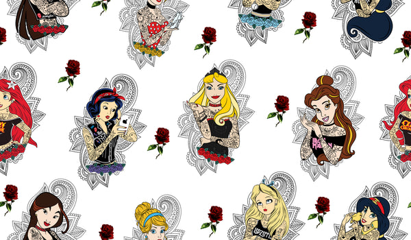 Clear Vinyl Grunge Rock in Roll Tattoo Princesses - Exclusive