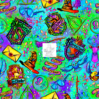 Watercolor Wizard Toss Up - Green