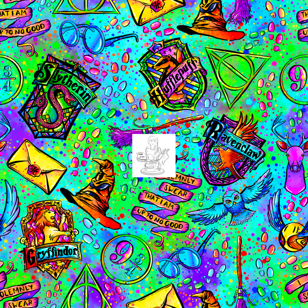Watercolor Wizard Toss Up - Green