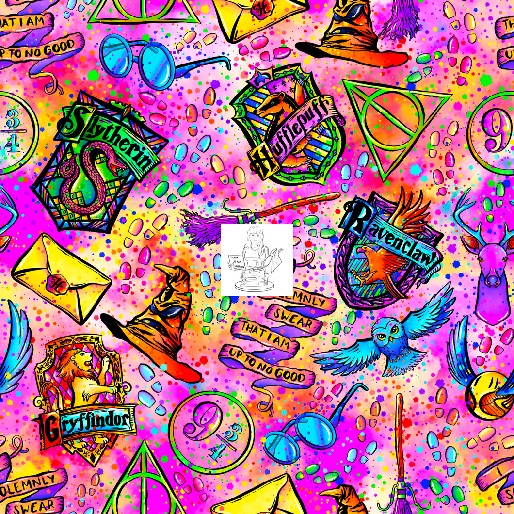 RTS - Watercolor Wizard Toss Up - Peach Puff Vinyl