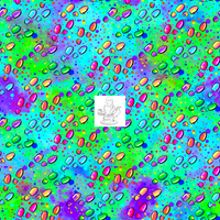 RTS - Watercolor Wizard Walk - Green Waterproof Canvas