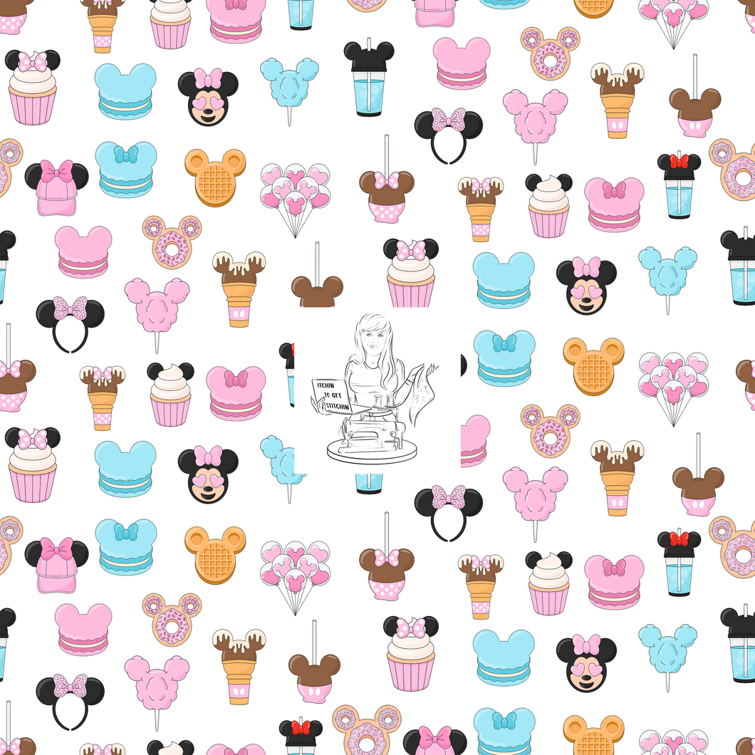 RTS - Clear Vinyl Design - Pastel Park Treats